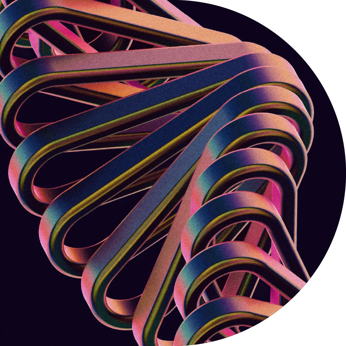 Enterprise Agility Manifesto Hero Image -- abstract stacked shapes